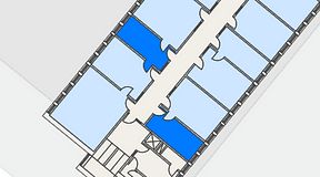 
							Planritning för Regus Almedal, 2 privata rum, 26 m²