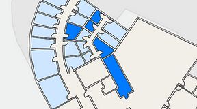 Planritning för Quick Office Bromma Blocks, 5 privata rum, 48 m²