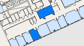 
							Planritning för United Spaces Waterfront Klarabergsviadukten, 2 privata rum, 25 m²