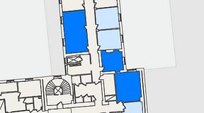 
							Planritning för KG10 Kungsgatan 8, 3 privata rum, 83 m²