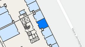 Planritning för The Works Västra Järnvägsgatan, 1 privata rum, 17 m²