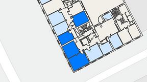 
							Planritning för iOffice Sveavägen, 4 privata rum, 105 m²