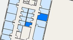 Planritning för Dospace Östra Storgatan, 2 privata rum, 16 m²