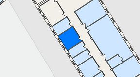 
							Planritning för FASTOFFICE S:t Olofsgatan, 1 privata rum, 14 m²