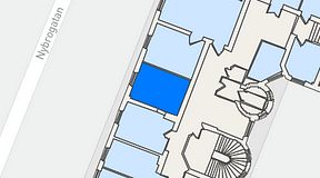 Planritning för Nybrogatan Business Center Nybrogatan 34, 1 privata rum, 20 m²