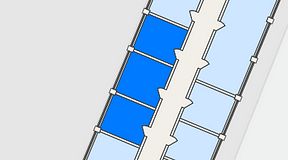 
							Planritning för Maxoffice Nynäshamn, 3 privata rum, 45 m²