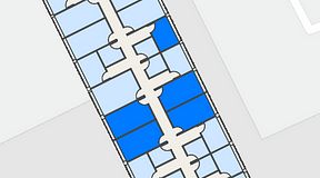 
							Planritning för Regus Rotsunda, 5 privata rum, 69 m²