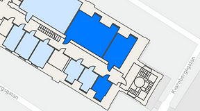 
							Planritning för iOffice Sjöbefälsskolan, 3 privata rum, 79 m²