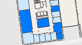 
							Planritning för Spaces Nordenskiöldsgatan, 4 privata rum, 94 m²