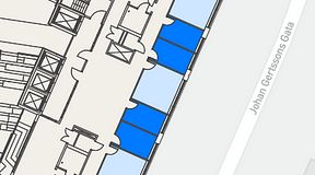 
							Planritning för Spaces Göteborg Gamlestan, 4 privata rum, 40 m²