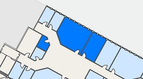 
							Planritning för Växthuset Stensjögatan, 3 privata rum, 64 m²