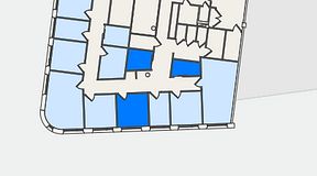 Planritning för United Spaces Nordenskiöldsgatan 24, 3 privata rum, 27 m²