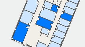
							Planritning för Växthuset Jägershillgatan, 4 privata rum, 64 m²