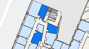 
							Planritning för Regus Östermalmstorg, 3 privata rum, 39 m²