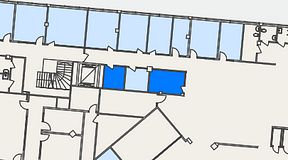 
							Planritning för Spaces Helsingborg Väla, 2 privata rum, 18 m²