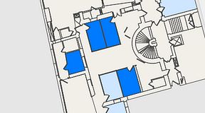 
							Planritning för Entreprenörsgatan Östra Hamngatan, 4 privata rum, 41 m²