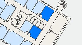 
							Planritning för Convendum Sundbyberg, 2 privata rum, 34 m²