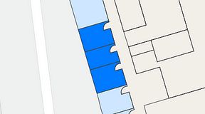 
							Planritning för Walborg Ventures, 3 privata rum, 36 m²