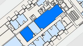 
							Planritning för Spaces Gamla Stan, 2 privata rum, 73 m²