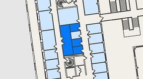 
							Planritning för Spaces Nordenskiöldsgatan, 4 privata rum, 35 m²