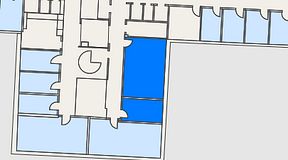 
							Planritning för Kontoret Solna, 2 privata rum, 39 m²