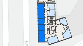 
							Planritning för Flexiwork Kollektivet, 4 privata rum, 114 m²