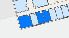 
							Planritning för Regus Lidingö, 3 privata rum, 40 m²