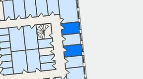 
							Planritning för QuickOffice Kista, 2 privata rum, 18 m²