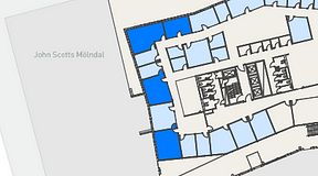 
							Planritning för Mindpark Mölndal, 4 privata rum, 108 m²