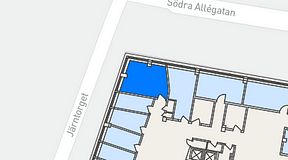 
							Planritning för Arkipelagen Järntorget, 1 privata rum, 20 m²