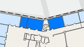 
							Planritning för THE WORKS Medborgarplatsen, 3 privata rum, 53 m²