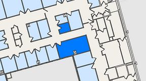 
							Planritning för United Spaces Östra Hamngatan, 2 privata rum, 28 m²