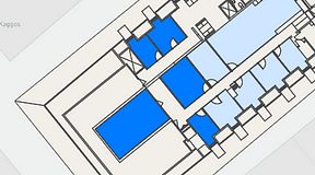 
							Planritning för Spaces Gamla Stan, 5 privata rum, 88 m²