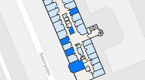 
							Planritning för Regus Helsingborg Södergatan, 5 privata rum, 73 m²