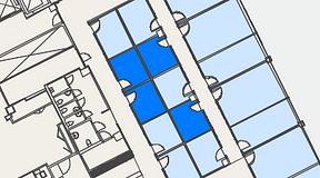 
							Planritning för Convendum Vasagatan 16, 4 privata rum, 36 m²