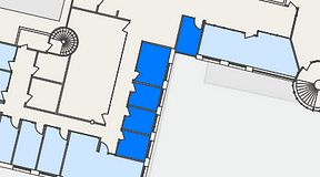 
							Planritning för FASTOFFICE Råsundavägen, 5 privata rum, 42 m²
