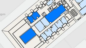 
							Planritning för Spaces Gamla Stan, 4 privata rum, 112 m²