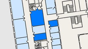
							Planritning för Spaces Nordenskiöldsgatan, 3 privata rum, 53 m²