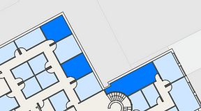 
							Planritning för Regus Kalmar, 3 privata rum, 45 m²