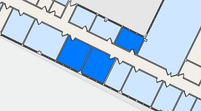
							Planritning för Quick Office Älvsjö, 3 privata rum, 43 m²