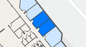 
							Planritning för FASTOFFICE Lunda, 2 privata rum, 42 m²