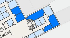 
							Planritning för Regus Kalmar, 5 privata rum, 71 m²