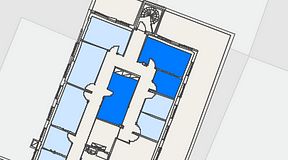 
							Planritning för Regus Östermalmstorg, 3 privata rum, 30 m²