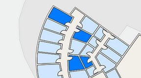
							Planritning för Quick Office Bromma Blocks, 4 privata rum, 36 m²