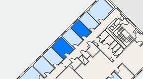 
							Planritning för Regus Nynäshamn, 2 privata rum, 23 m²