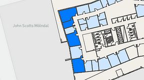 
							Planritning för Mindpark Mölndal, 4 privata rum, 101 m²