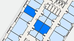 
							Planritning för Convendum Sundbyberg, 3 privata rum, 37 m²