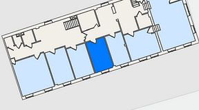 
							Planritning för Entreprenörsgatan Södra Larmgatan, 1 privata rum, 23 m²