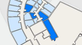 
							Planritning för Quick Office Bromma Blocks, 4 privata rum, 44 m²