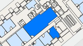 
							Planritning för Spaces Gamla Stan, 2 privata rum, 63 m²